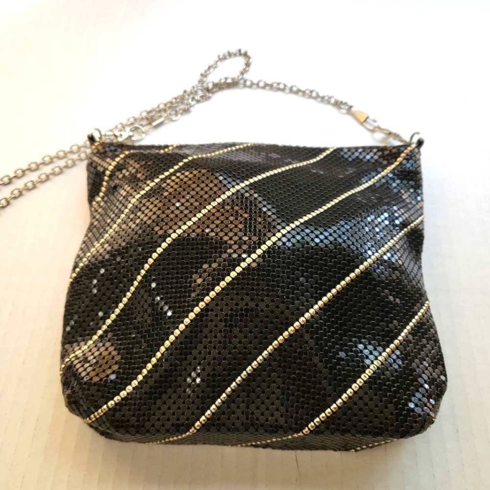 Elegant Black and Gold Chain Bag